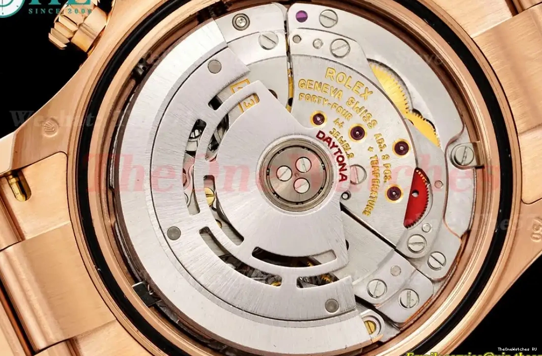 116595 Daytona Dia Rainbow RG IPKF SA4130 RG 40mm Black 0510